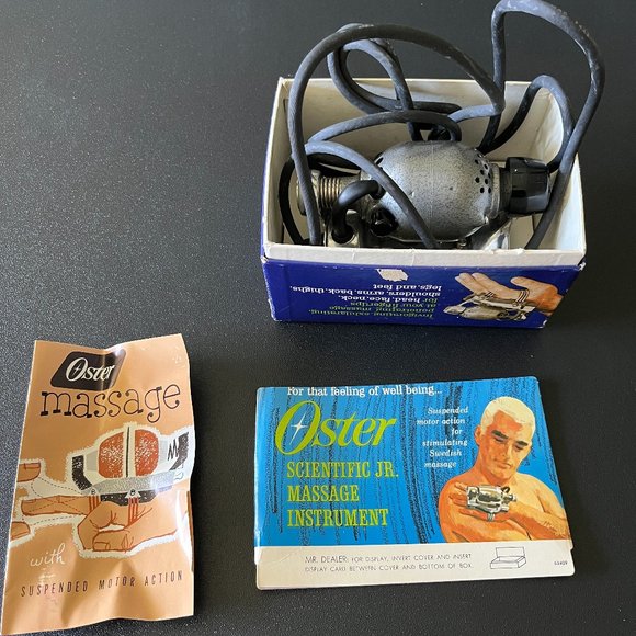 Vintage Retro Hand Held Electric Massager by Oster - Picture 1 of 6